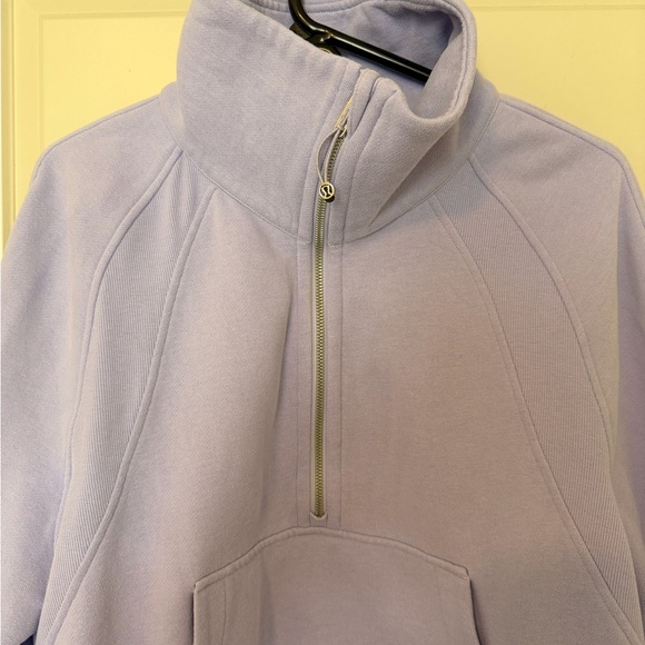 Lululemon Athletica Scuba funnel Half-Zip Lilac Smoke - Picture 4 of 5
